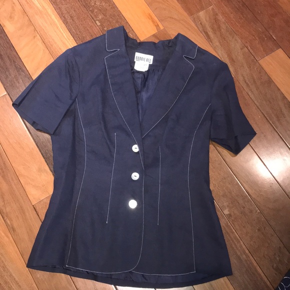 Robbie Bee Size 6 Dress and Jacket Linen Set - Picture 2 of 5